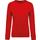 Sudadera algodón orgánico con cuello redondo y mangas raglan de mujer