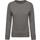 Sudadera algodón orgánico con cuello redondo y mangas raglan de mujer