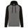 Sudadera bicolor con capucha adulto