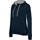 Sudadera capucha contrastada mujer