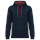 Sudadera con capucha de forro contrastado  - unisex
