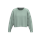 Sudadera crop cuello redondo mujer