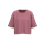 Sudadera crop cuello redondo y manga corta mujer