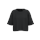 Sudadera crop cuello redondo y manga corta mujer