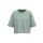 Sudadera crop cuello redondo y manga corta mujer