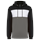 Sudadera tricolor con capucha unisex