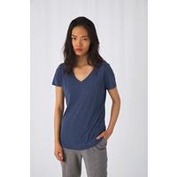 Camiseta triblend cuello de pico mujer