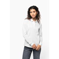Polo de punto piqué manga larga bio180 mujer