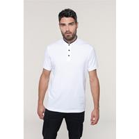 Polo con cuello mao manga corta hombre