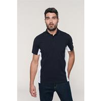 Polo de punto piqué manga corta bicolor hombre