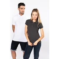Polo de punto piqué manga corta mujer