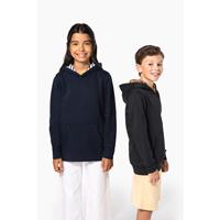 Sudadera con capucha de forro contrastado infantil