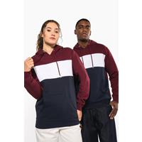 Sudadera tricolor con capucha unisex