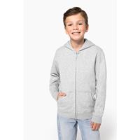 Sudadera reciclada con cremallera y capucha infantil