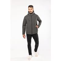 Chaqueta softshell con capucha extraíble hombre