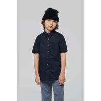Camisa popelina manga corta niños