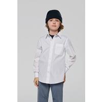 Camisa popelina manga larga niños
