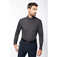 Camisa popelina manga larga hombre