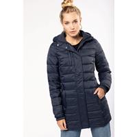 Parka ligera acolchada con capucha para mujer