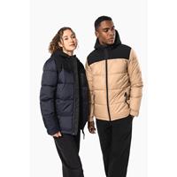 Parka acolchada bicolor con capucha unisex
