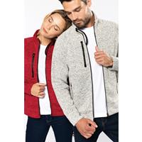 Chaqueta jaspeada con cremallera hombre