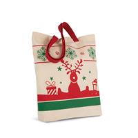 Bolsa shopper con motivos navideños