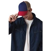 Gorra trucker de 5 paneles de algodón canvas - k-up gold label