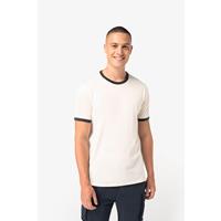 Camiseta ringer ecorresponsable con ribetes contrastados efecto lavado hombre