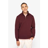 Sudadera ecorresponsable de cuello alto con cremallera hombre