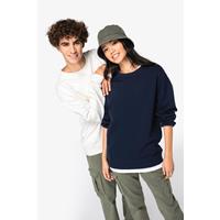 Sudadera ecorresponsable cuello redondo y hombros caídos french terry unisex