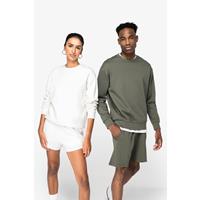 Sudadera ecorresponsable cuello redondo y hombros caídos felpa perchada unisex
