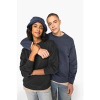 Sudadera ecorresponsable de cuello redondo efecto lavado oversize unisex