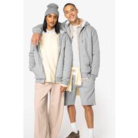 Sudadera ecorresponsable con cremallera y forro de sherpa unisex