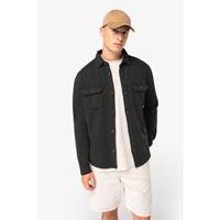Sobrecamisa ecorresponsable efecto lavado de felpa perchada hombre