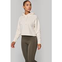 Sudadera crop con capucha mujer