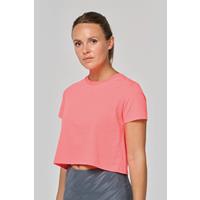 Camiseta crop triblend mujer