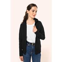 Chaqueta con cremallera y capucha mujer