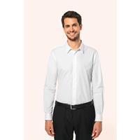 Camisa popelina manga larga hombre