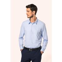 Camisa popelina manga larga hombre