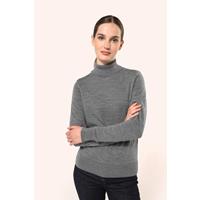 Jersey lana merina cuello vuelto mujer