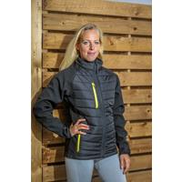 Chaqueta softshell black compass acolchada reciclada