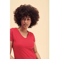Camiseta valueweight cuello de pico mujer (61-398-0)