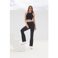 Leggings acampanados mujer<br/>
