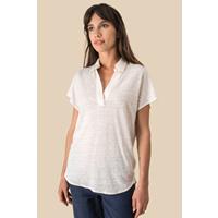 Polo de lino mujer