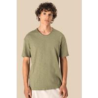 Camiseta ecorresponsable cuello slub y hombros caídos hombre
