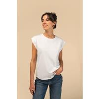 Camiseta de mujer eco-responsable sin mangas con hombreras