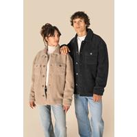 Sobrecamisa de sherpa con hombros caídos unisex<br/>