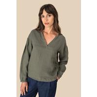 Blusa de lino mujer