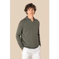 Jersey cuello polo hombre