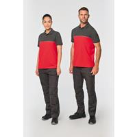 Polo bicolor ecorresponsable manga corta - unisex